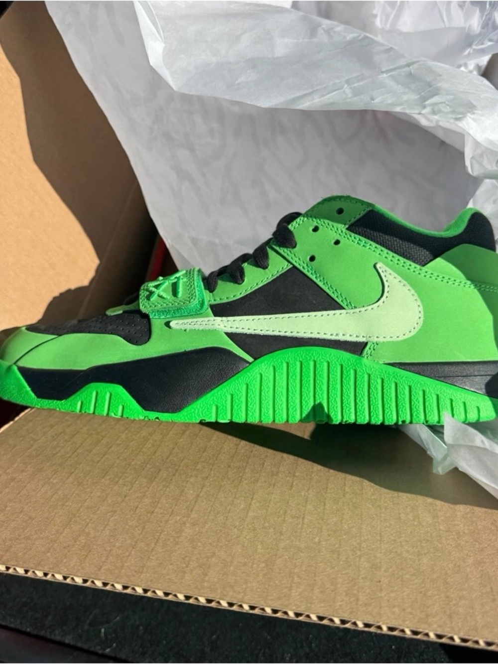 Nike Air Jordan Travis Scott CJ1 T-Rexx Green Spark IM9113-300 Men's Shoes NEW